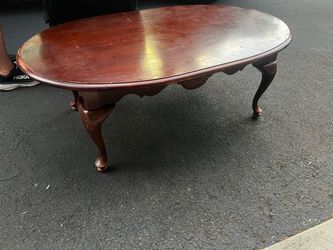 Small wood coffee table