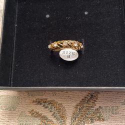 New Beautiful Earth Gold Plated Ring