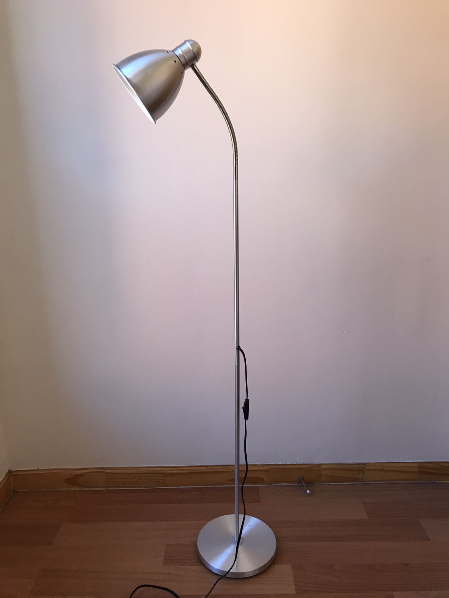 IKEA Lersta Silver Adjustable Aluminum Floor/reading Lamp