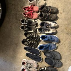 Kids Shoes, Size 4-5.5 Nike, New Balance, Under Armour,crocks, Adidas,keen& H&M