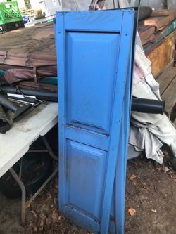 Three sets of vinyl shutters paintable 14 1/2 wide by 50 1/2 hi All three search for only $40 pick up in Glenbernie