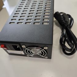 50 Port 200 Watt (40A) USB Charging Station, Fast Charger, Intelligent Protection, Desktop Chargers