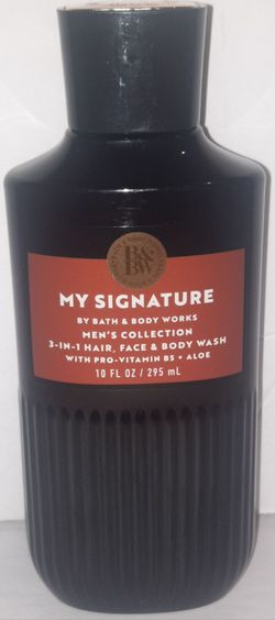 BRAND NEW SEALED Bath & Body Works My Signature Men's Collection 3-In-1 Hair, Face & Body Wash 10 Fl Oz