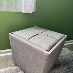 Gray Ottomans 