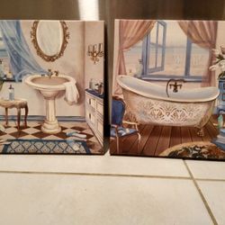 Set Of Two Bathroom Decor