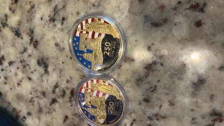 250 anniversary gold coins, very rare