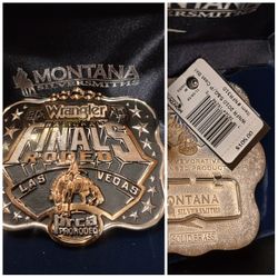 Solid Brass Wrangler Belt Buckle 