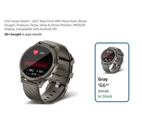 Brand new H16 Smart Watch - 24/7 Real-Time