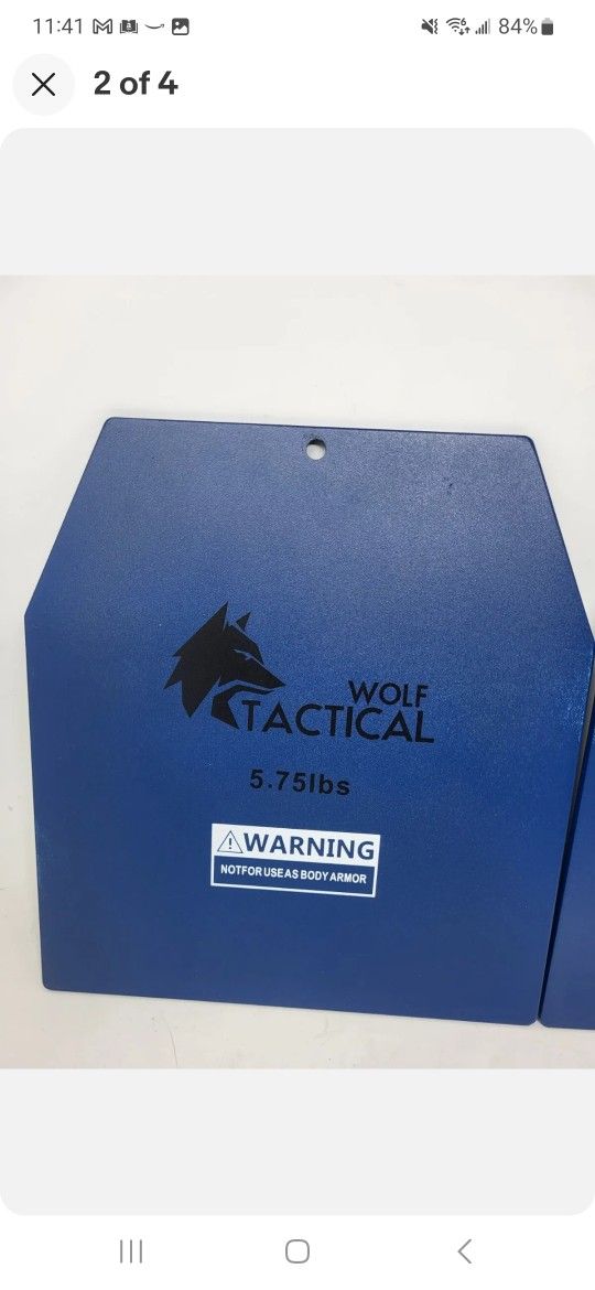 Wolf Tactical Vest Weight Plates 5.75lbs Rogue 5.11