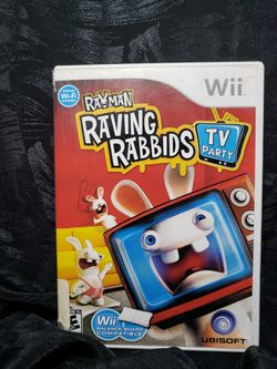Nintendo Wii Rayman Raving Rabbids TV party