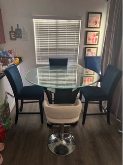 Dining table and chairs