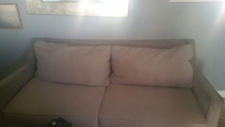 Beige sofa