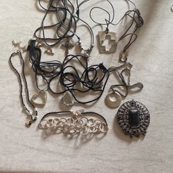 Necklaces-Black and Silver 