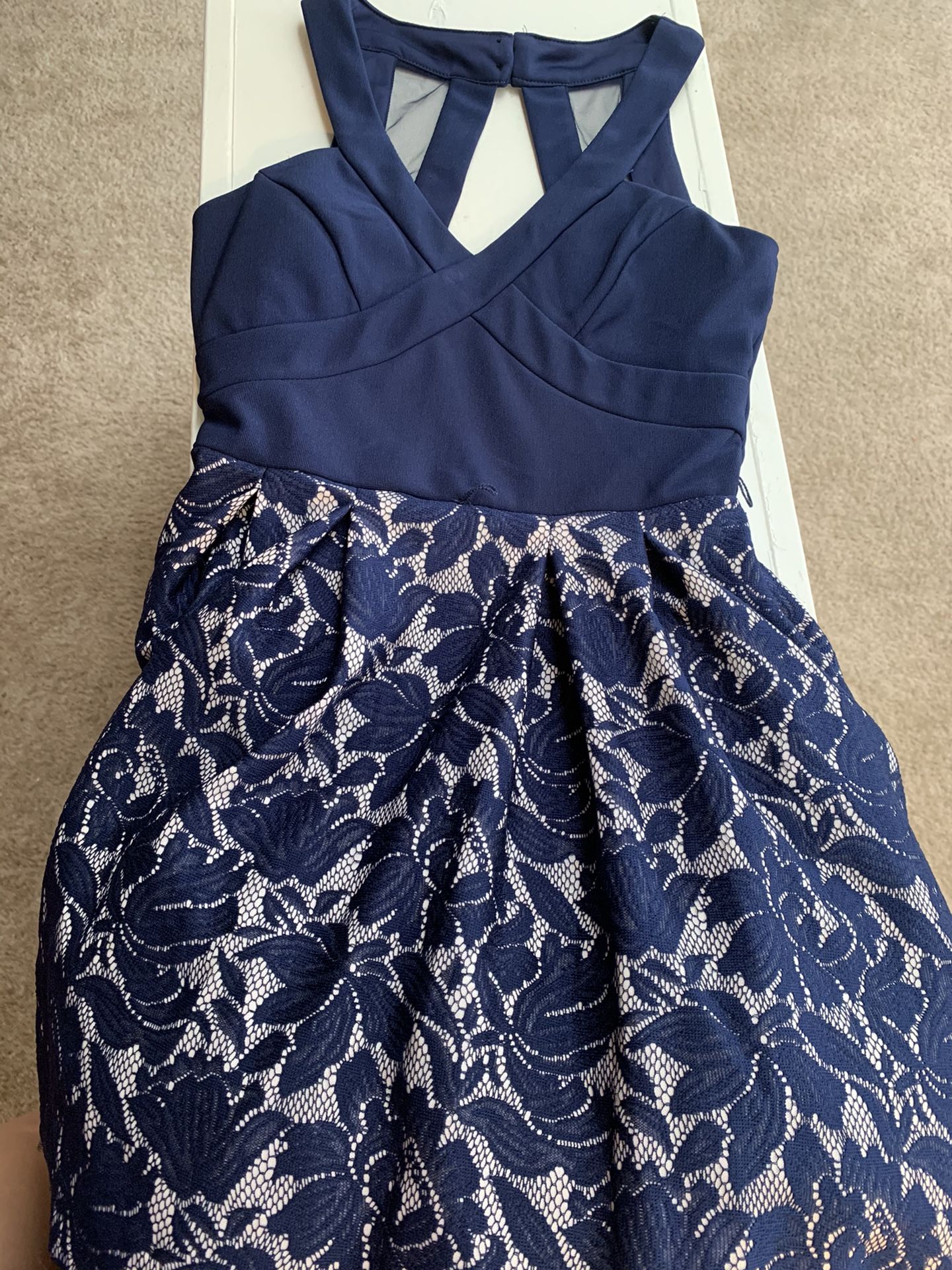 Navy Blue Party Dress