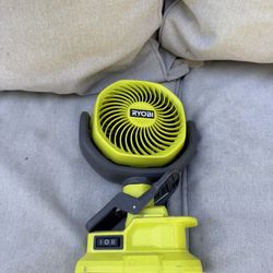 Ryobi Clip Fan 18v
