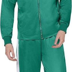 New Spirit Halloween Adult Squid Game Player Costume 456 adult size XL 
