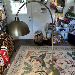 Mid-Century Style Gold Floor Lamp