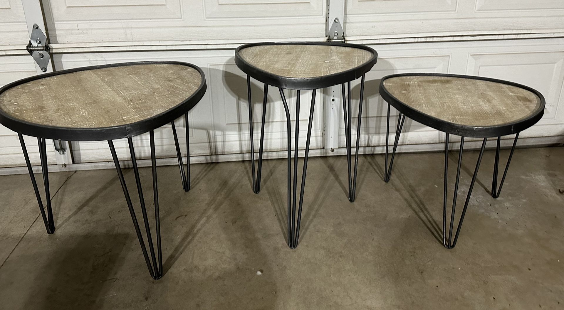 Leaf Shape Metal Tiered Tables Set Of 3 By Evergreen