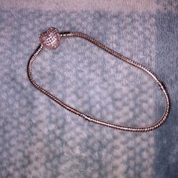 Avon Heart Bracelet Faux Diamond Silver With Gold Tone Accent 
