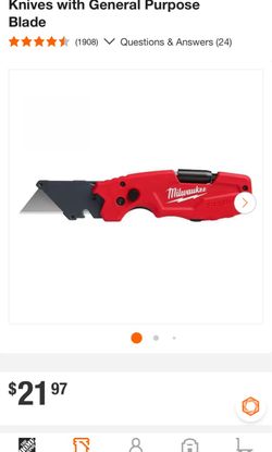 Milwaukee Knife with Screw Driver