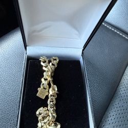 Monaco Chain Classic 10K Gold Bracelet