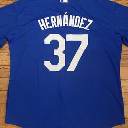 Teo Hernandez Dodgers Road Blue Men Jersey
