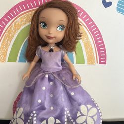 DISNEY SOFIA THE FIRST TALKING DOLL - SMALL 10 INCH 