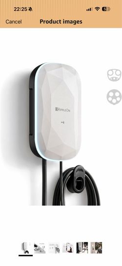 Level 2 EV Charger - Hardwired/48Amp/11.5KW/240V, UL2594, ETL, FCC Compatible for All North American EVs/EV Charger Level 2 with Dual Plug Type - 25ft