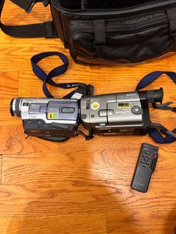 2 Vintage Sony Handycam Camcorders – Digital8 + Video8 – Tested & Working