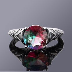 925 Sterling Silver Rings multicolor 5.5-7.5