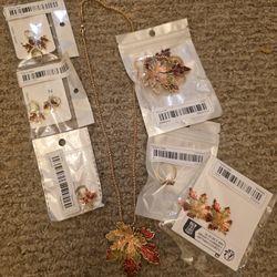 Fall-Themed Costume Jewelry