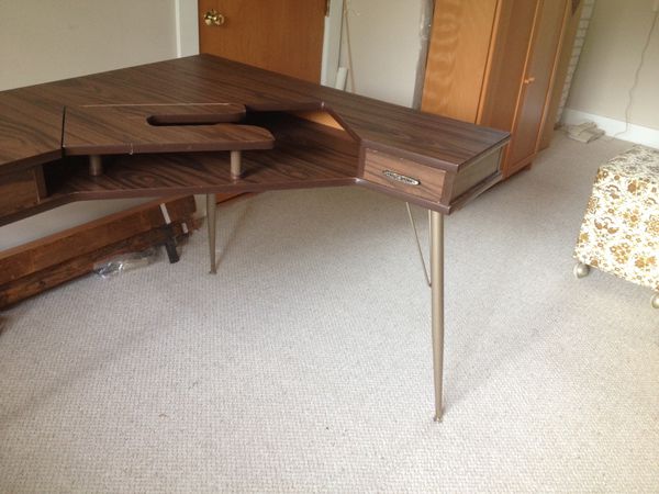 Sewing Table W Machine Insert And 2 Drawers For Sale In Auburn