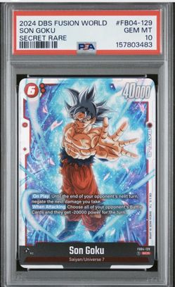 Goku ui psa 10 secret rare low 422 pop