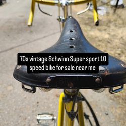 Classic 70's Schwinn 10 Speed Road Bike