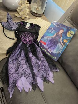 Girls Costume ("Spiderella" / Spider Fancy Dress Up), 3/4