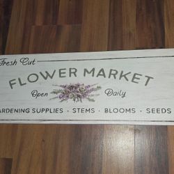Kirkland Flower Market Sign