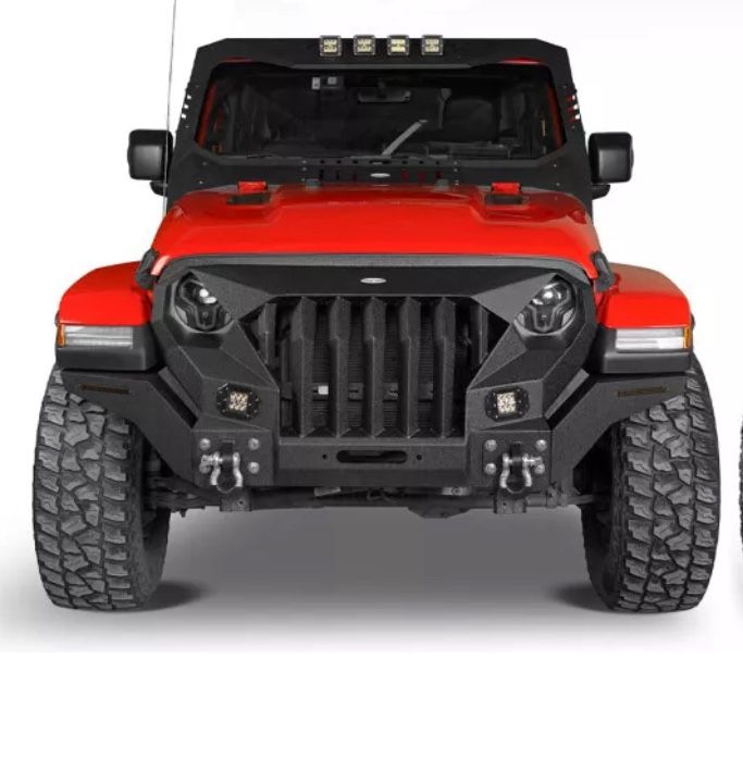 Jeep Wrangler Front Grill And Bumper With WinchPlate