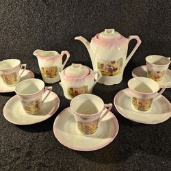 Early 20th Century German Fine Porcelain Childs 15 Piece Tea Set ⭐️1(contact info removed)s⭐️
