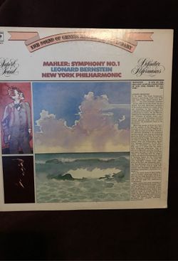 Mahler symphony no 1., Leonard Bernstein, New York philharmonic