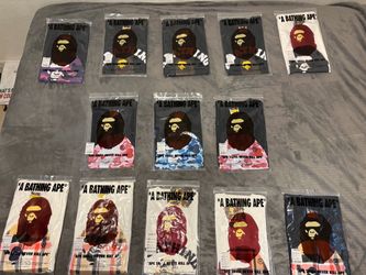 Bape tees,cough syrup tees, and essentials shorts