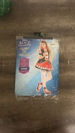 Disney Alice in Wonderland Queen of Hearts costume - child size 8/10