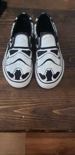 Star Wars stormtrooper slip on vans
