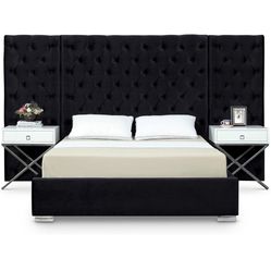 King Size Bed And Sofa And Ottoman 
