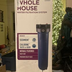 GE Whole House Water Filtration System 