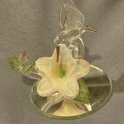 Glass Hummingbird Figurine