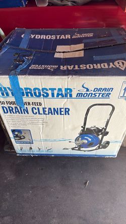 HydroStar Drain Monster 50 Ft Power-Feed Drain Cleaner