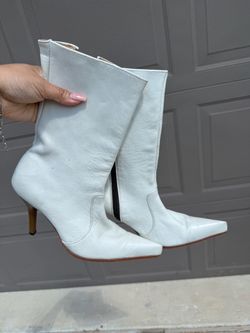 White Leather Boots