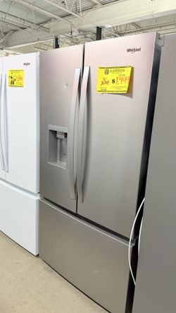 NEW OPEN BOX STAINLESS STEEL REFRIGERATOR
