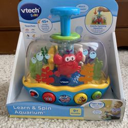 New Vtech Baby Learn And Spin Aquarium 