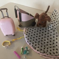 Our Generation Doll Travel Accessories, Luggage, Pet Carrier